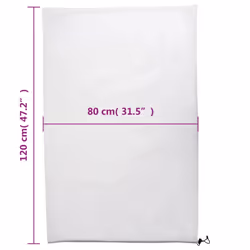 vidaXL Plant Fleece Covers with Drawstring Garden Frost Protection 70 g/mÂ² - white, 0.8 x 1.2 m/ 12 pcs