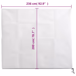 vidaXL Plant Fleece Covers with Zip Outdoor Garden Frost Protection 70 g/mÂ² - white, 2.36 x 2 m/ 4 pcs