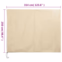 vidaXL Plant Fleece Covers with Zip Outdoor Garden Frost Protection 70 g/mÂ² - beige, 3.14 x 2.5 m/ 10 pcs - Additional view 9