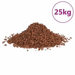 ) vidaXL Volcanic Rocks Lava Accent Rocks Aquarium Base Lava Stones Beads 25 kg - red, 5-8 mm (25 kg
