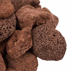 ) vidaXL Volcanic Rocks Lava Accent Rocks Aquarium Base Lava Stones Beads 25 kg - red, 5-8 cm (10 kg - Additional view 3