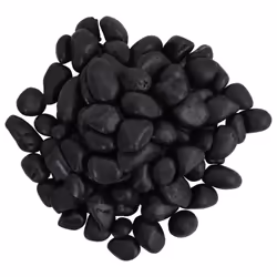vidaXL Polished Pebbles Landscaping Garden Decorative Stones River Rocks 25 kg - black, 10 kg