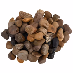 vidaXL Polished Pebbles Vase Decorative Stones River Rocks 25 kg Mixed Colour - 10 kg, 2-5 cm