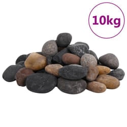 vidaXL Polished Pebbles Vase Decorative Stones River Rocks 25 kg Mixed Colour - 10 kg, 5-8 cm
