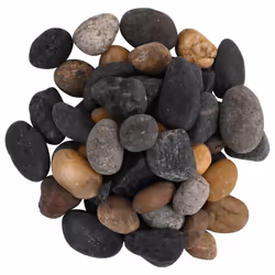 vidaXL Polished Pebbles Vase Decorative Stones River Rocks 25 kg Mixed Colour - 10 kg, 5-8 cm