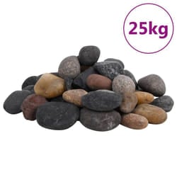 vidaXL Polished Pebbles Vase Decorative Stones River Rocks 25 kg Mixed Colour - 25 kg, 5-8 cm