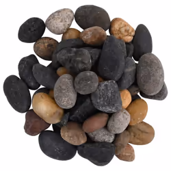 vidaXL Polished Pebbles Vase Decorative Stones River Rocks 25 kg Mixed Colour - 25 kg, 5-8 cm