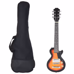vidaXL Electric Guitar for Kids with Bag Children Junior Kids Acoustic Guitar - brown and black