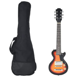 vidaXL Electric Guitar for Kids with Bag Children Junior Kids Acoustic Guitar - brown and black