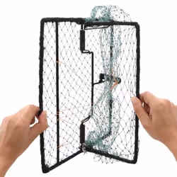 vidaXL Bird Trap Humane Live Hunting Cage Trap for Small Birds Green Steel