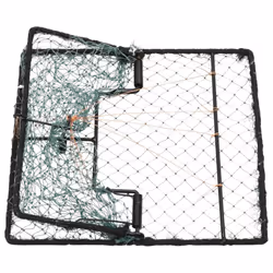 vidaXL Bird Trap Humane Live Hunting Cage Trap for Small Birds Green Steel - Additional view 4