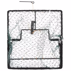 vidaXL Bird Trap Humane Live Hunting Cage Trap for Small Birds Green Steel - Additional view 8
