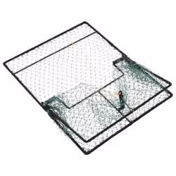vidaXL Bird Trap Humane Live Hunting Cage Trap for Small Birds Green Steel - Additional view 4