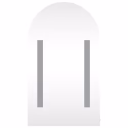 vidaXL Bathroom Mirror Cabinet LED Wall Cabinet with LED Light Arched White - Additional view 5