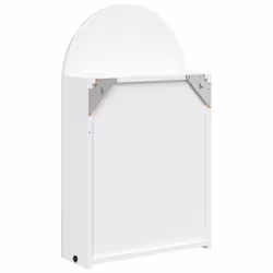 vidaXL Bathroom Mirror Cabinet LED Wall Cabinet with LED Light Arched White - Additional view 7