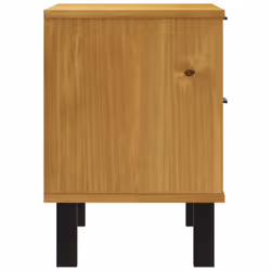 vidaXL Bedside Cabinet Bedside Table End Table Nightstand FLAM Solid Wood Pine - Additional view 5