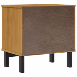 vidaXL Bedside Cabinet Bedside Table End Table Nightstand FLAM Solid Wood Pine - Additional view 6