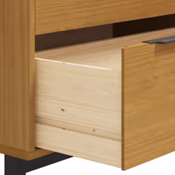 vidaXL Drawer Cabinet Wooden Drawer Chest File Cabinet FLAM Solid Wood Pine - Additional view 7