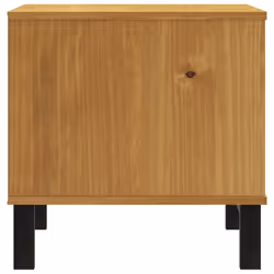 vidaXL Side Table Bedside Table Sofa Table End Table Solid Wood Pine FLAM - Additional view 5