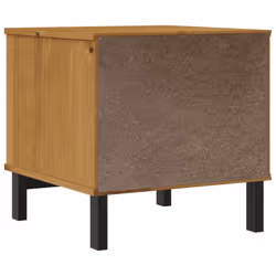 vidaXL Side Table Bedside Table Sofa Table End Table Solid Wood Pine FLAM - Additional view 6