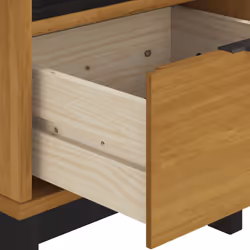 vidaXL Side Table Bedside Table Sofa Table End Table Solid Wood Pine FLAM - Additional view 7