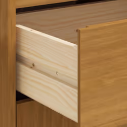 vidaXL Highboard Sideboard Side Cabinet with Glass Door FLAM Solid Wood Pine - Additional view 7