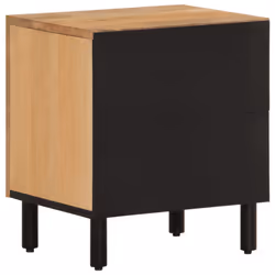 vidaXL Bedside Cabinets Nightstand End Table Bed Table 2 pcs Solid Wood Mango - Additional view 7