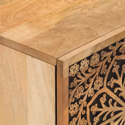 vidaXL Bedside Cabinets Nightstand End Table Bed Table 2 pcs Solid Wood Mango - Additional view 9