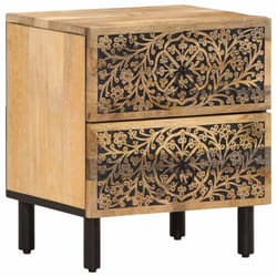 vidaXL Bedside Cabinet Nightstand Bedroom End Table Bed Table Solid Wood Mango