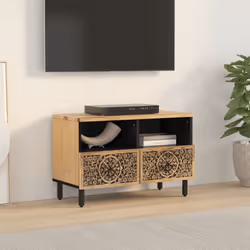 vidaXL TV Cabinet TV Stand Entertainment Centre Media Unit Solid Wood Mango