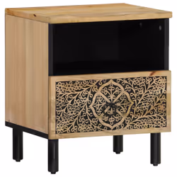 vidaXL Bedside Cabinet Nightstand Bedroom End Table Bed Table Solid Wood Mango