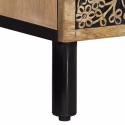 vidaXL Bedside Cabinet Nightstand Bedroom End Table Bed Table Solid Wood Mango - Additional view 10