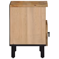 vidaXL Bedside Cabinets Nightstand End Table Bed Table 2 pcs Solid Wood Mango - Additional view 6
