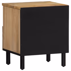vidaXL Bedside Cabinets Nightstand End Table Bed Table 2 pcs Solid Wood Mango - Additional view 7