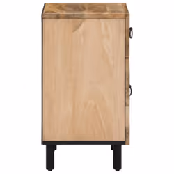 vidaXL Bedside Cabinet Nightstand Bedroom End Table Bed Table Solid Wood Mango - Additional view 5