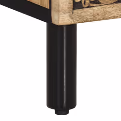vidaXL Bedside Cabinet Nightstand Bedroom End Table Bed Table Solid Wood Mango - Additional view 10