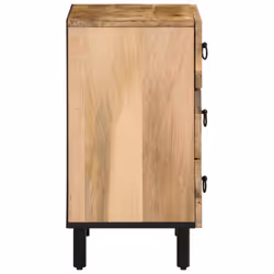 vidaXL Bedside Cabinet Nightstand Bedroom End Table Bed Table Solid Wood Mango - Additional view 5