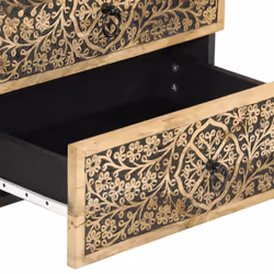 vidaXL Bedside Cabinet Nightstand Bedroom End Table Bed Table Solid Wood Mango - Additional view 9