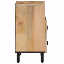 vidaXL Bedside Cabinet Nightstand Bedroom End Table Bed Table Solid Wood Mango - Additional view 5