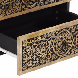 vidaXL Bedside Cabinet Nightstand Bedroom End Table Bed Table Solid Wood Mango - Additional view 9