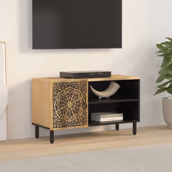 vidaXL TV Cabinet TV Stand Entertainment Centre Media Unit Solid Wood Mango