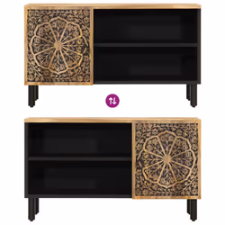 vidaXL TV Cabinet TV Stand Entertainment Centre Media Unit Solid Wood Mango - Additional view 7