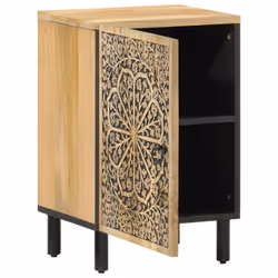 vidaXL Bathroom Cabinet Vanity Unit Storage Unit Cupboard Solid Wood Mango