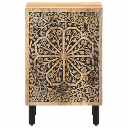 vidaXL Bathroom Cabinet Vanity Unit Storage Unit Cupboard Solid Wood Mango