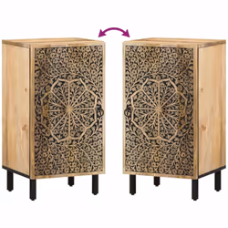 vidaXL Side Cabinet Home Storage Cabinet Cupboard Sideboard Solid Wood Mango - Additional view 5