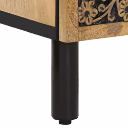 vidaXL Side Cabinet Home Storage Cabinet Cupboard Sideboard Solid Wood Mango - Additional view 9