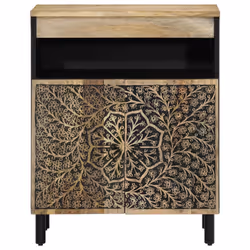 vidaXL Side Cabinet Home Storage Cabinet Cupboard Sideboard Solid Wood Mango - Additional view 4