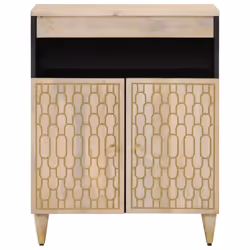 vidaXL Side Cabinet Storage Cabinet Buffet Cupboard Sideboard Solid Wood Mango