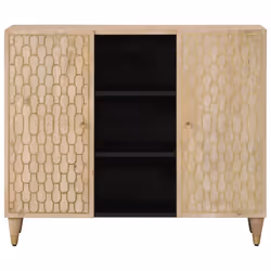 vidaXL Side Cabinet Storage Cabinet Buffet Cupboard Sideboard Solid Wood Mango