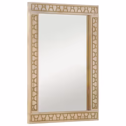 vidaXL Bathroom Mirror Wall Mirror Vanity Mirror Solid Wood Mango and Glass